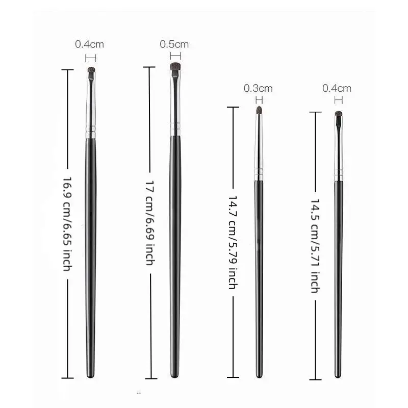 Small Angle Precise Detail Eyeshadow Brush Soft Horse Hair Eyelid Highlighter Lying Silkworm Makeup Brushes Eyes Make Up Tools - Image 5