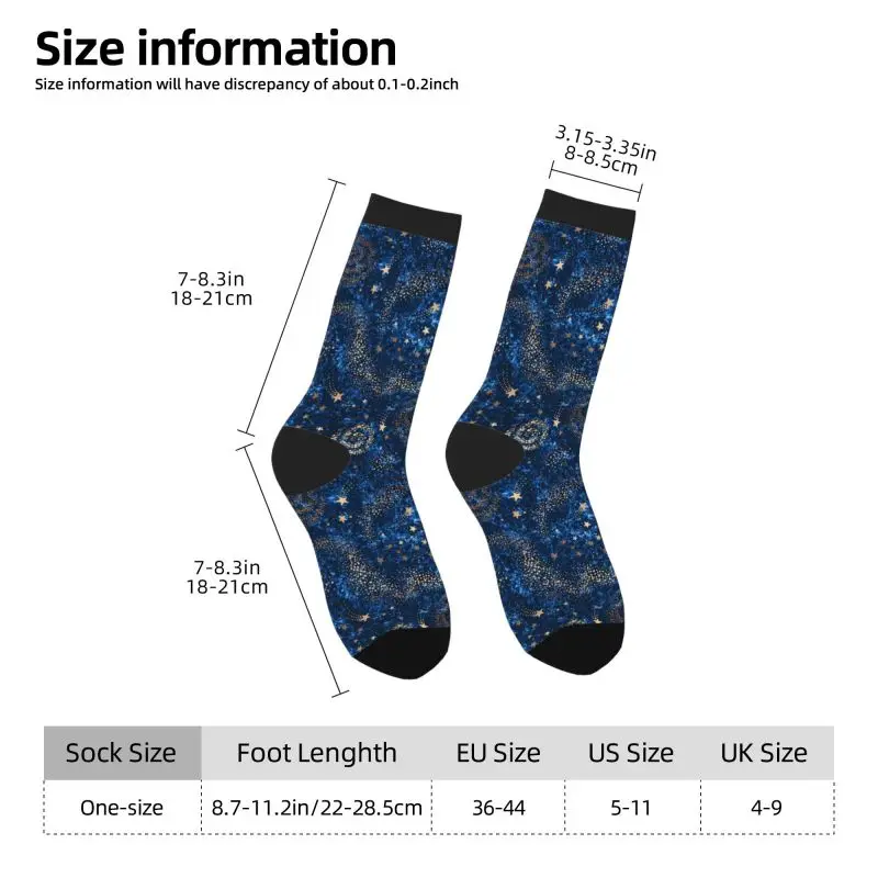 Space Galaxy Constellation Zodiac Star Novelty Crazy Crew Tube Socks Soft Comfortable Breathable Socks Non Slip Sport Crew Socks - Image 2
