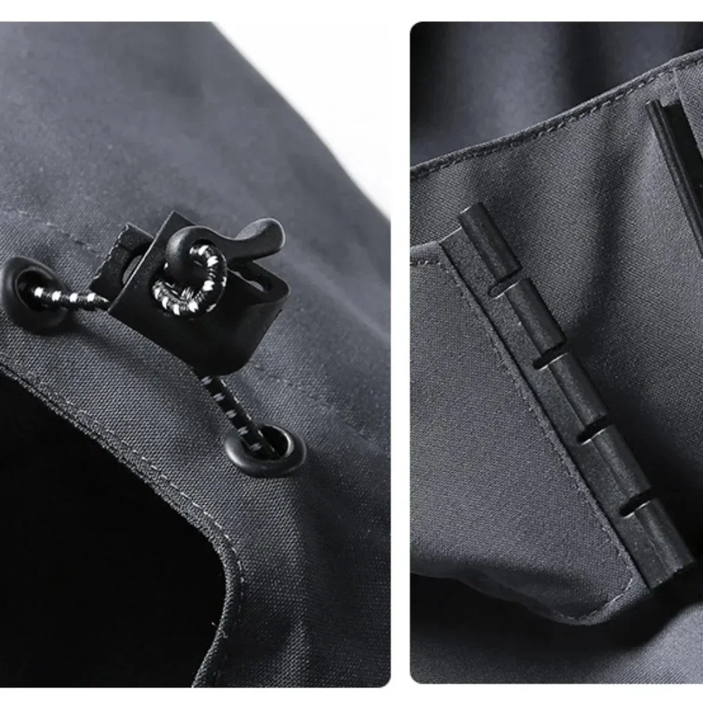 Spring Autumn Outdoor Punching Jacket Men Women Windbreaker Waterproof Hot Sale Jacket Coat Climbing Detachable Hat - Image 3