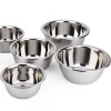 Stainless Steel Bowl DIY Cake Bread Salad Mixer Dinner Round Soup Rice Bowl Plate Kitchen Cooking Tools