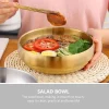 Stainless Steel Double Layer Bowl for Cold Noodles Ramen Rice Mixing Salad Dessert Serving Household Kitchen Multi Function Food