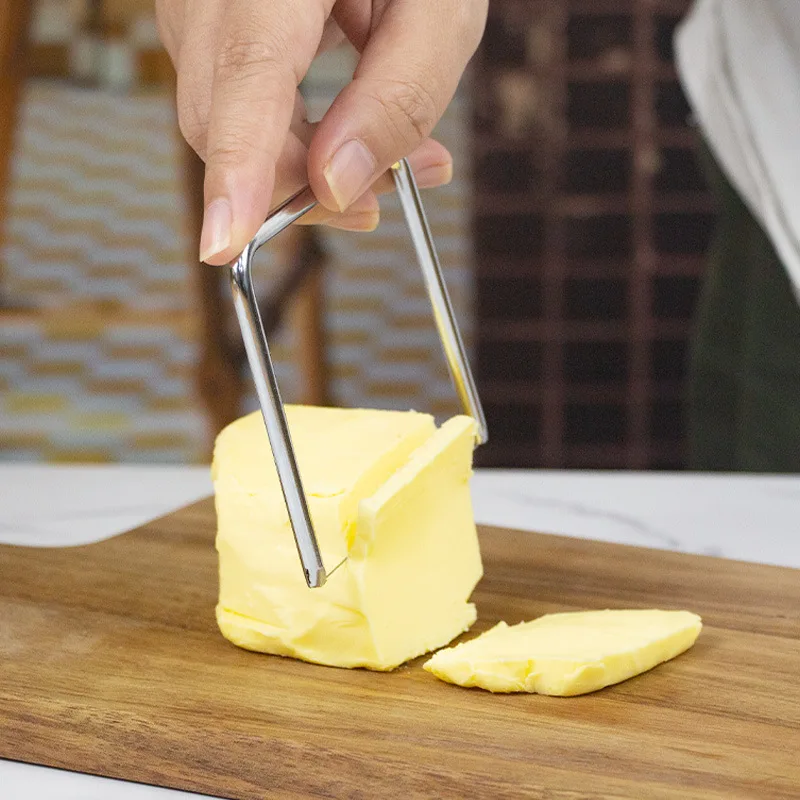 Stainless Steel Foie Gras Cheese Slicer Portable Multi Purpose Butter Knife Cheese Grater Divider for Outdoor Use - Image 3