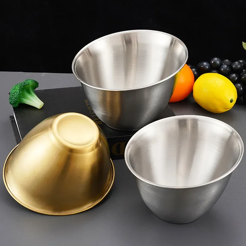 Stainless Steel Multifunctional Vegetable Bucket Barbecue Vegetable Bowl Hot PotRestaurant Slant Mouth Multi-purpose Mixing Bowl - Image 5