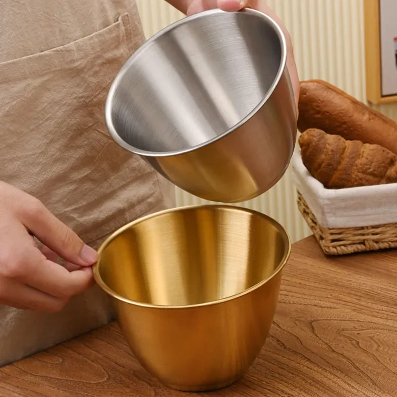 Stainless Steel Multifunctional Vegetable Bucket Barbecue Vegetable Bowl Hot PotRestaurant Slant Mouth Multi-purpose Mixing Bowl - Image 6