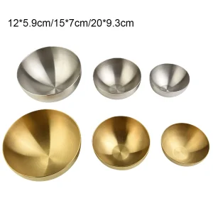 Stainless Steel Salad Bowl Cooking Bowl Salad Tableware Rice Soup Heat Insulated Double Walled Bowl Salad Mixing Bowl Kitchen