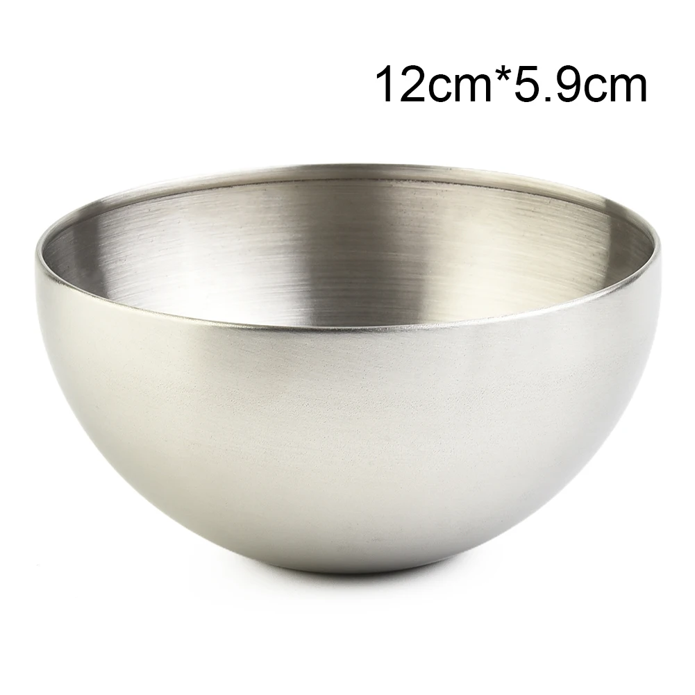 Stainless Steel Salad Bowl Cooking Bowl Salad Tableware Rice Soup Heat Insulated Double Walled Bowl Salad Mixing Bowl Kitchen - Image 5