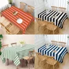 Striped Tablecloth Orange & Pink Green Black Blue Stripes Durable Rectangular Table Cover Kitchen Dining Table Cloth Home Decor