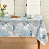 Summer Sealife Beach Rectangle Waterproof Tablecloth Holiday Party Decor Washable Kitchen Dining Tablecloth Picnic Dinner Decor