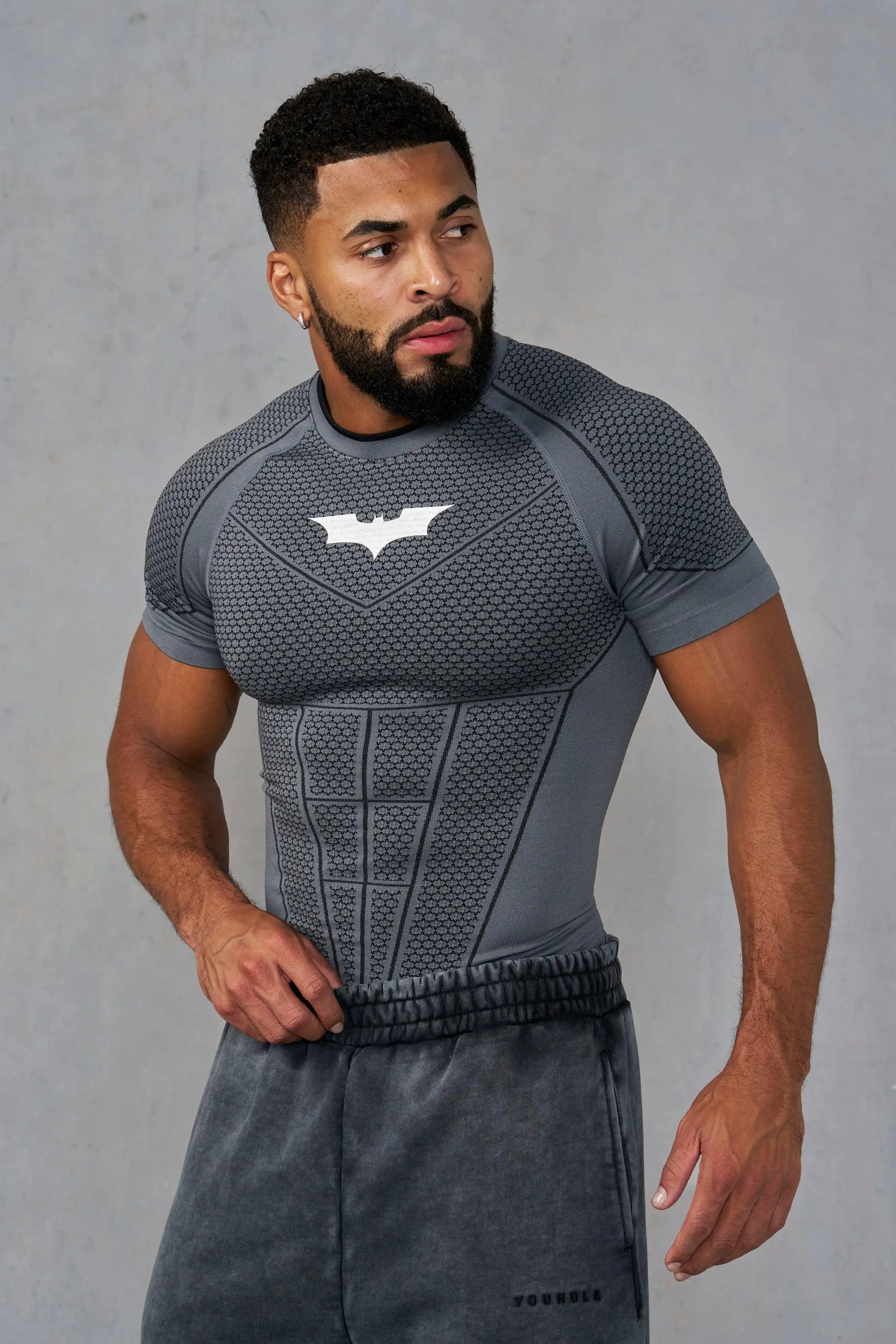 Summer new Men's Tight T-shirt Jogger YA Sports Fitness Ice sensation Tight-fitting Running Training Speed Dry Short sleeves - Image 4