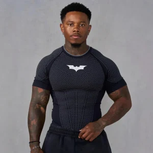 Summer new Men's Tight T-shirt Jogger YA Sports Fitness Ice sensation Tight-fitting Running Training Speed Dry Short sleeves