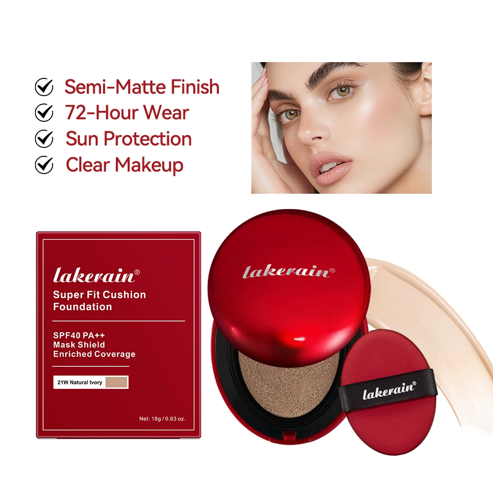 Sunscreen Cushion Foundation Fit Cushion Foundation Full Coverage Waterproof Long-lasting Concealer Long-lasting Makeup - Image 3