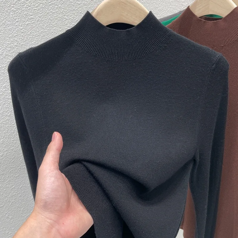 Sweater Women Autumn Winter 2026 Fashion Turtleneck Jumpers Female Slim Fit Sweater Ladies Solid Color Knitted Soft Pullovers - Image 2