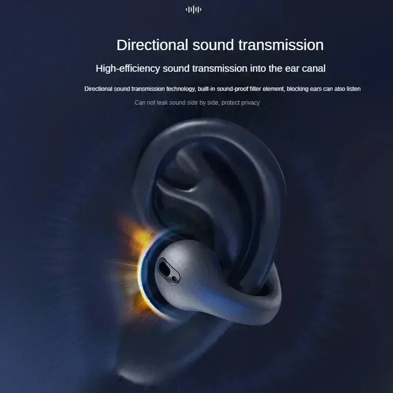 T75 Fone Bluetooth Headset 5.3 Wireless Air Conduction Headphones Clip Ear Music Noise Canceling HD Call Sports Gaming Earphone - Image 6
