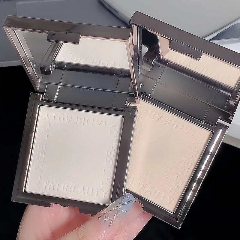 TATIBEAUTY Small Silver Block Powder Soft Focus Oil Control Setting Powder Concealer Pore Light Powder Loose Powder - Image 3