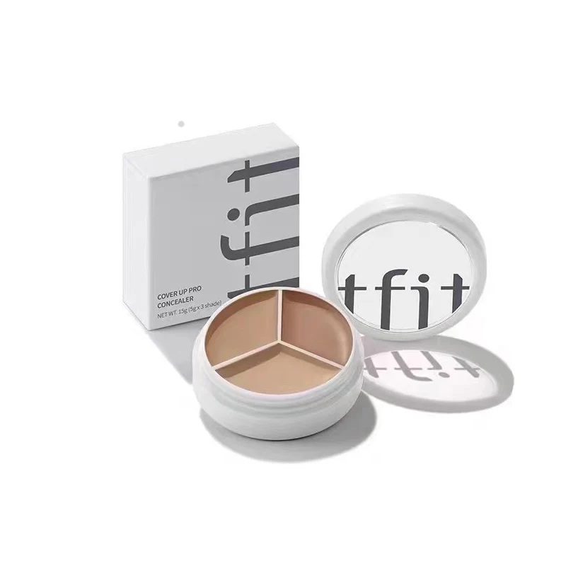 TFIT 3 Colors Concealer Palette Professional Makeup Face Eye Contour Face Spot Concealer Dark Circle Correcting Face Makeup - Image 6