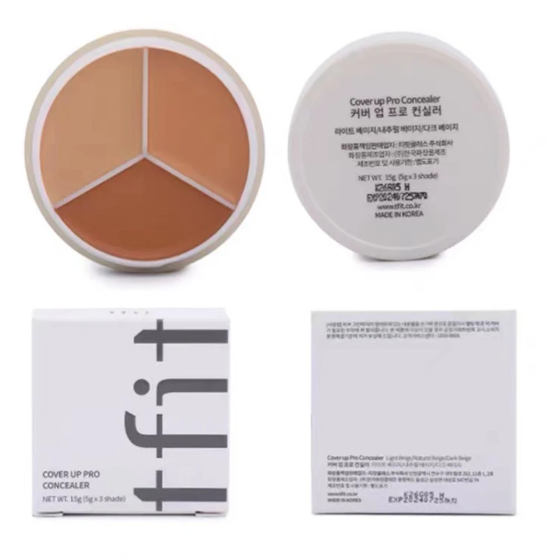 TFIT 3 Colors Concealer Palette Professional Makeup Face Eye Contour Face Spot Concealer Dark Circle Correcting Face Makeup - Image 3