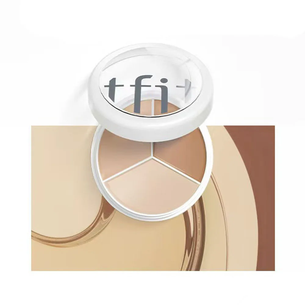 TFIT 3 Colors Concealer Palette Professional Makeup Face Eye Contour Face Spot Concealer Dark Circle Correcting Face Makeup