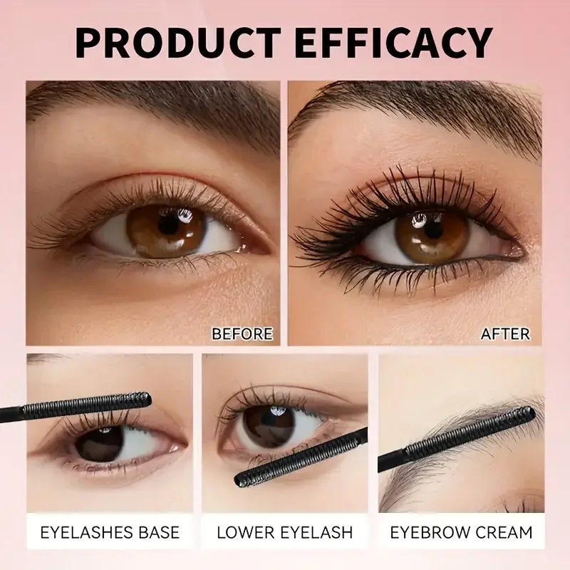 TIIIM Manga Tube Mascara: Lengthening & Curling, Waterproof & Smudge-proof, Clump-free, Long-lasting Hold - Image 3