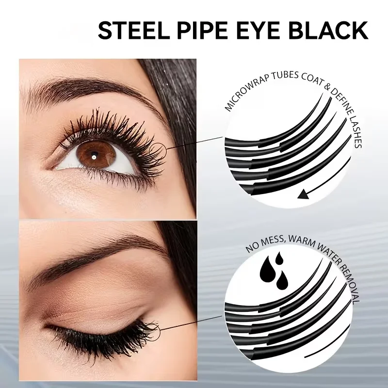 TIIIM Manga Tube Mascara: Lengthening & Curling, Waterproof & Smudge-proof, Clump-free, Long-lasting Hold - Image 4
