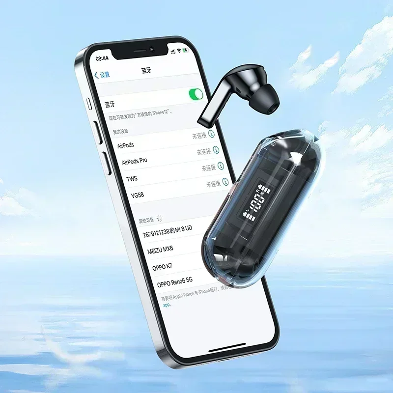 TWS Wireless Bluetooth Earphones, In-Ear, Noise Cancelling, Super Long Battery Life, TWS Touch Control Stereo Sports Earbuds - Image 4
