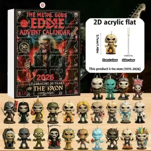 The Metal Gods of KISS Band Advent Calendar 2026 24 Days Countdown Calendar Iconic Musical Collectibles Gifts Chrismas Halloween