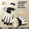 Thermal Winter Cycling Gloves Non-Slip Touch Screen Ski Gloves Men's Women's Waterproof Warm Snowboard Accessories with Pocket