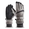 Thickened Fleece Winter Skiing Gloves Waterproof Anti-Cold Touchscreen Motorcycle Riding Gloves Men's Long Anti-Slip Gloves