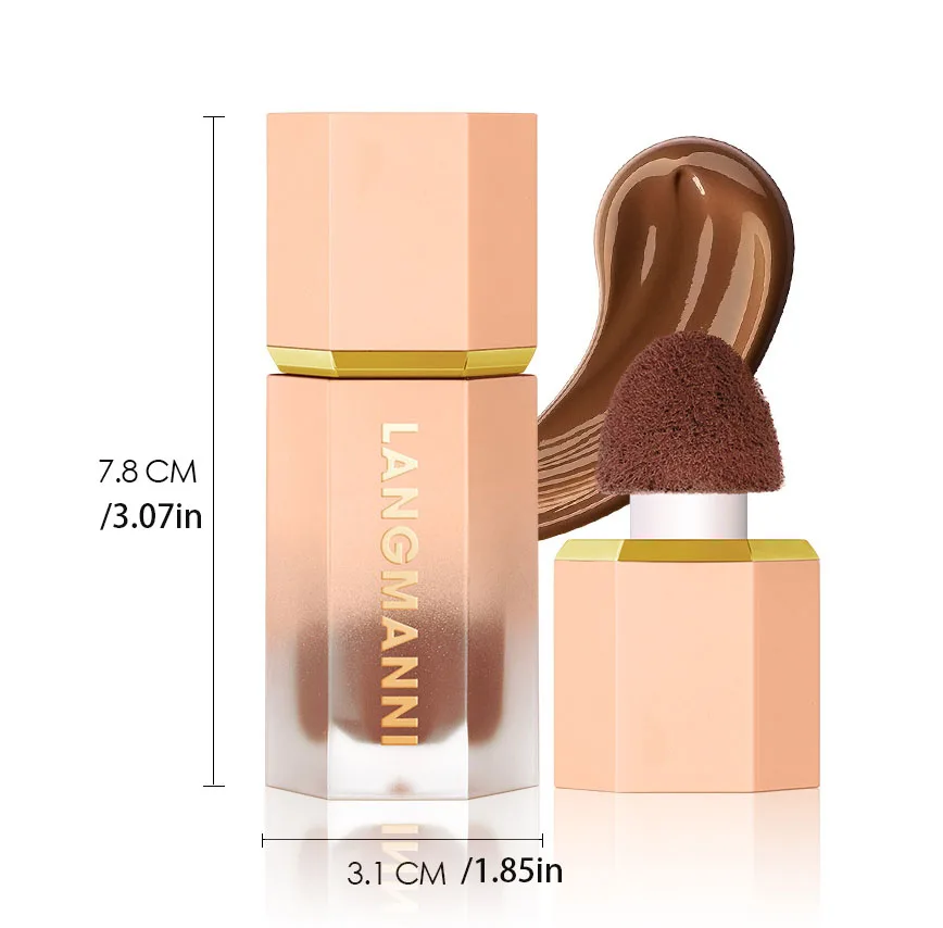 Three Color Liquid Contour Liquid Cosmetic Concealer to Enhance the Three-Dimensional Sense of Facial Contour and Keep Fit - Image 6