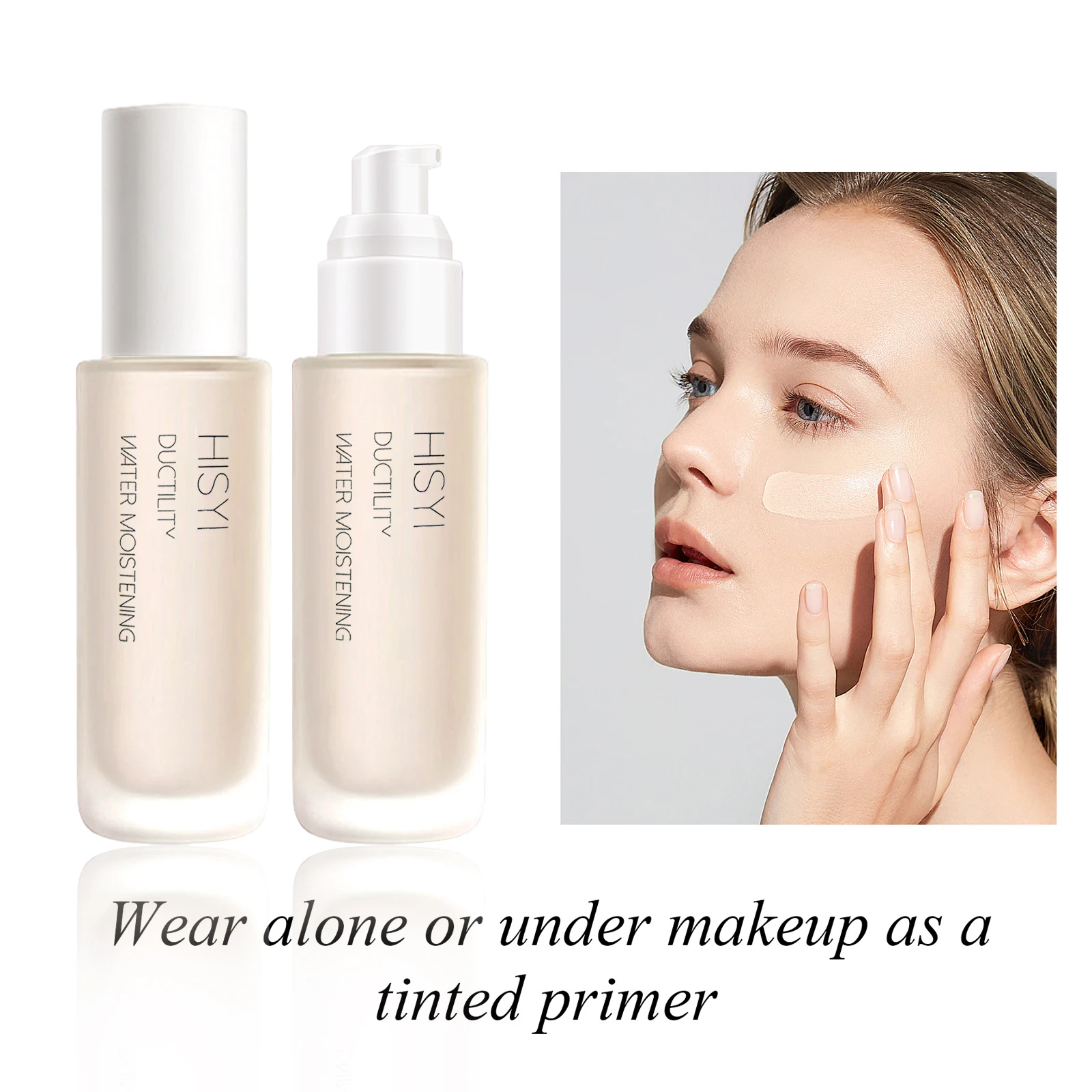 Three-color primer, primer primer, moisturizing, concealer, facial primer, brightening, correcting skin tone - Image 4