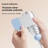 Titanium Silver UV Resistant, Super Strong Sun Protection, and Versatile Capsule Sun Umbrella for Both Rain and Sunshine
