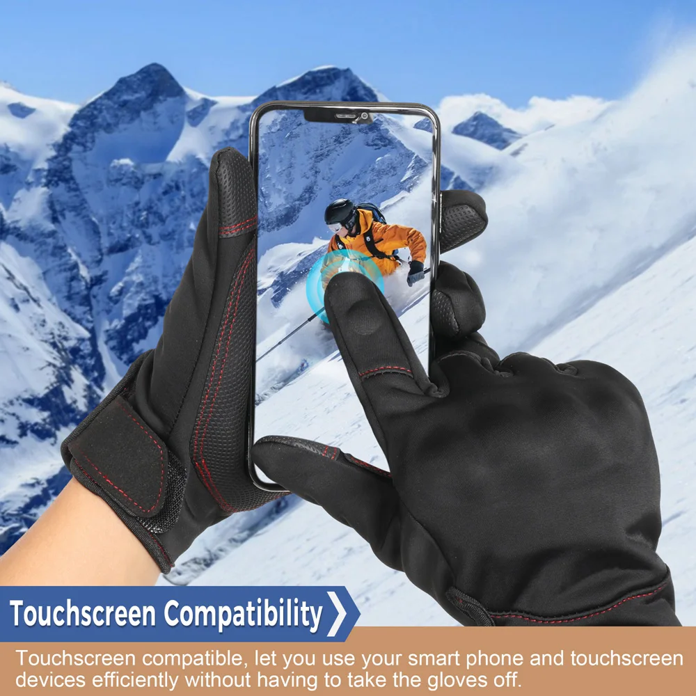 Touch Screen Winter Thermal Gloves Winter Sports Outdoor Hiking Camping Hunting Cycling Work Windproof Non-slip Protective Gear - Image 5