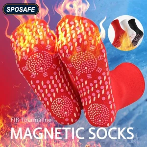 Tourmaline Magnetic Heated Socks Therapy Self-heating Thermal Socks Pain Relief Winter Women Men Warm Massage Sport Yoga Socks