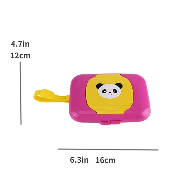 Travel Wipes Case Portable Wipes Dispenser for Baby Portable Baby Wet Wipe Pouch Dispenser Reusable Stroller Wet Wipes Box - Image 3