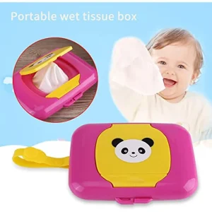 Travel Wipes Case Portable Wipes Dispenser for Baby Portable Baby Wet Wipe Pouch Dispenser Reusable Stroller Wet Wipes Box
