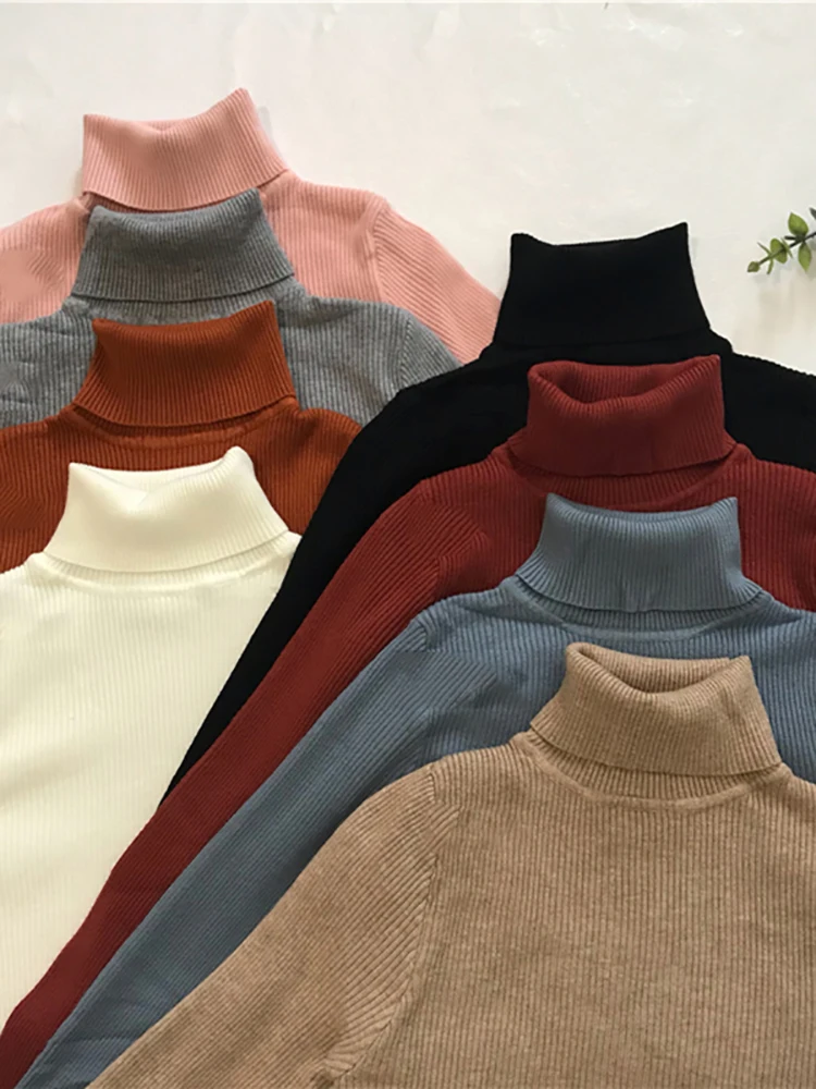 Turtleneck Sweater Womens 2026 Autumn Winter Tops Korean Slim Women Pullover Jumper Knitted Sweater Pull Femme Hiver Truien - Image 2