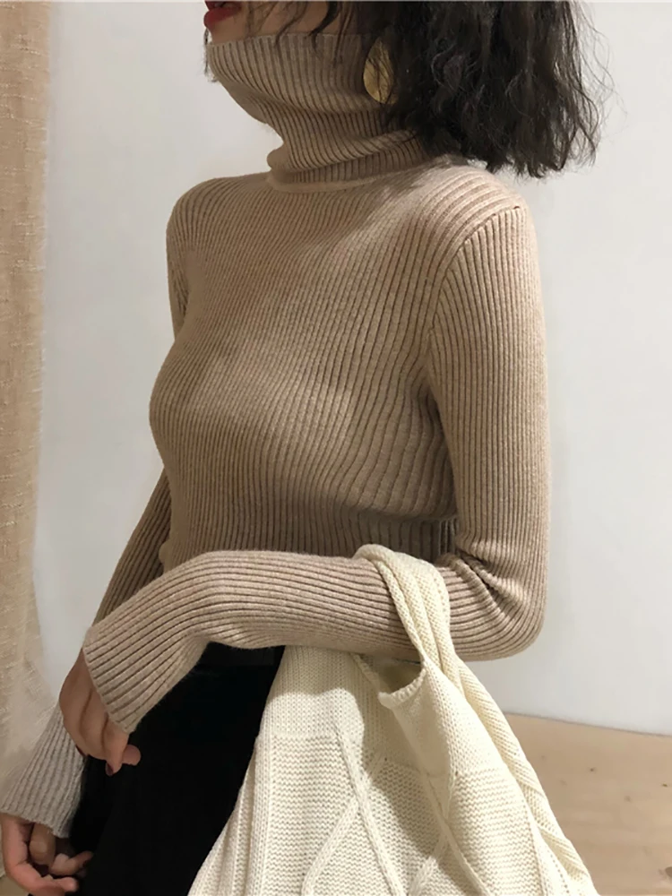 Turtleneck Sweater Womens 2026 Autumn Winter Tops Korean Slim Women Pullover Jumper Knitted Sweater Pull Femme Hiver Truien - Image 5