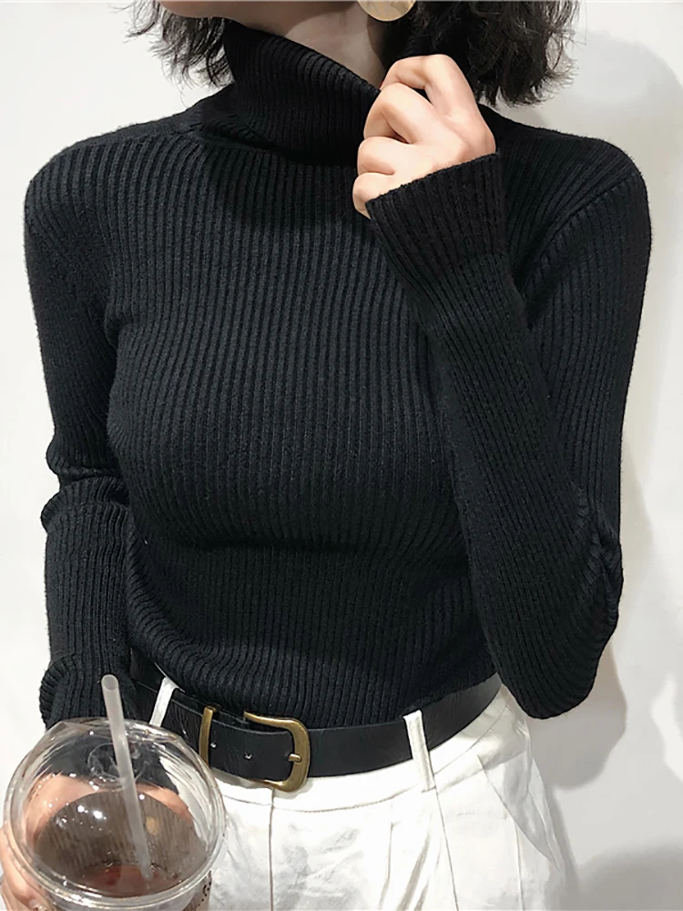 Turtleneck Sweater Womens 2026 Autumn Winter Tops Korean Slim Women Pullover Jumper Knitted Sweater Pull Femme Hiver Truien - Image 4