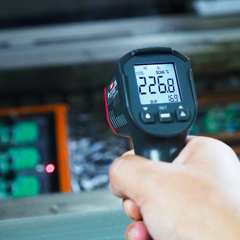 UNI-T Infrared Thermometer UT306S UT306C Non-contact Industrial Laser Digital Temperature Meter Temperature Gun Tester -50-500 - Image 6