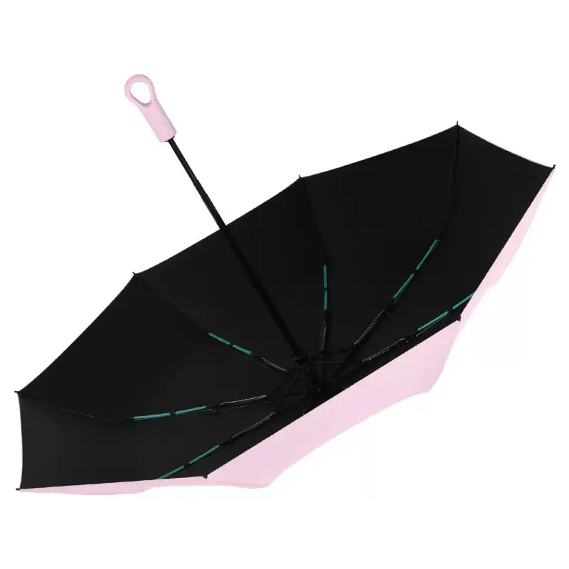 Umbrellas for Rain with Ring Buckle Travel Umbrella Compact for Backpack, Car, Walking, Automatic UV Umbrella for Sun Protection - Image 5