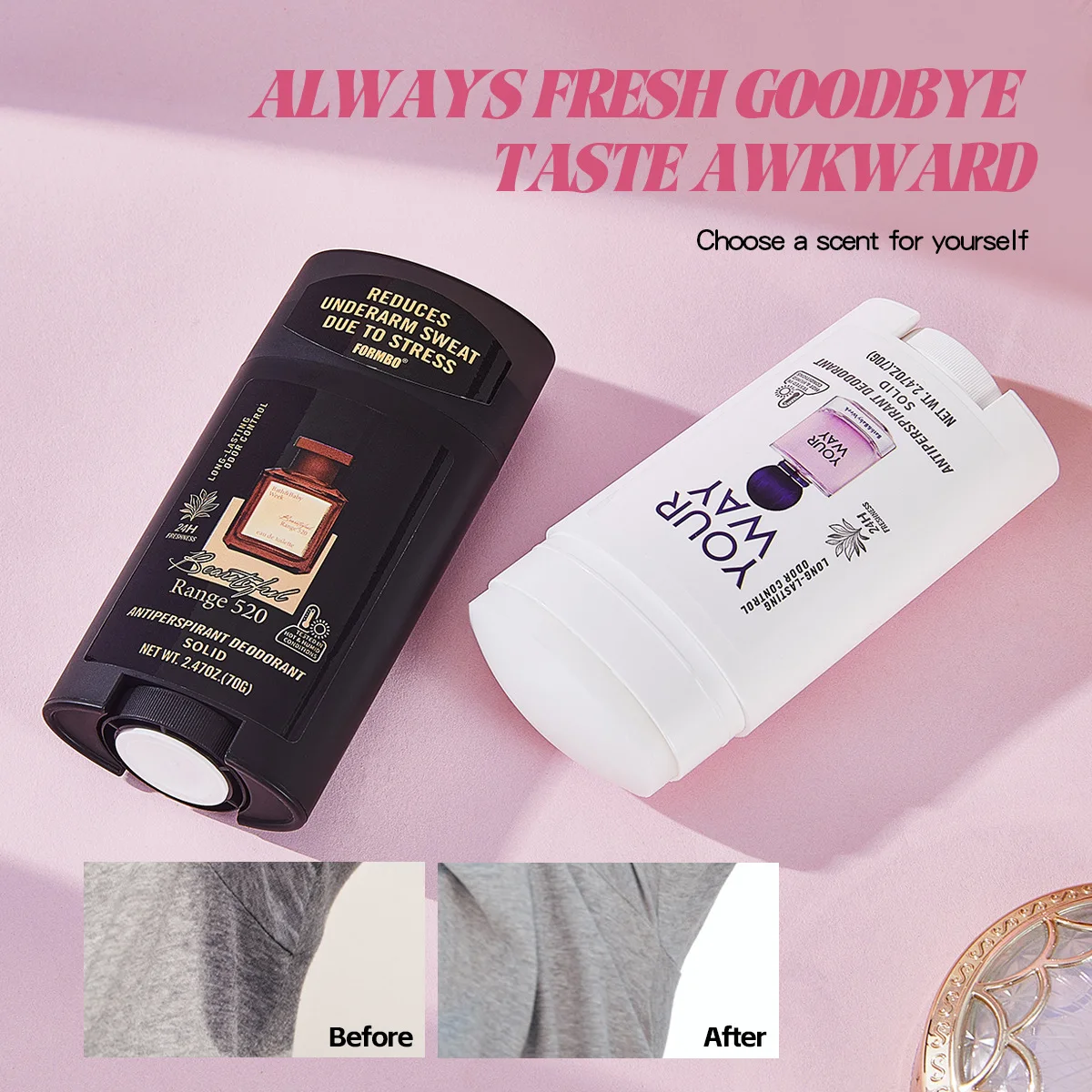 Underarm Antiperspirant Stick, Unisex Deodorant, Long-Lasting Sweat & Odor Protection, Reduces Sweating, Long-Lasting Fragrance - Image 2