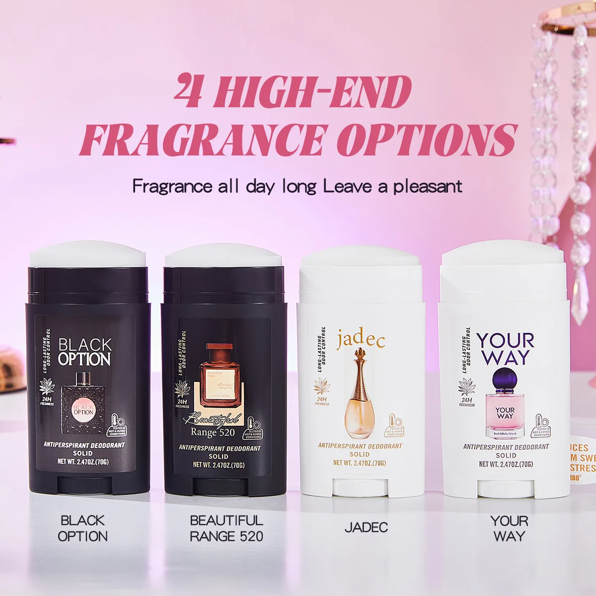 Underarm Antiperspirant Stick, Unisex Deodorant, Long-Lasting Sweat & Odor Protection, Reduces Sweating, Long-Lasting Fragrance