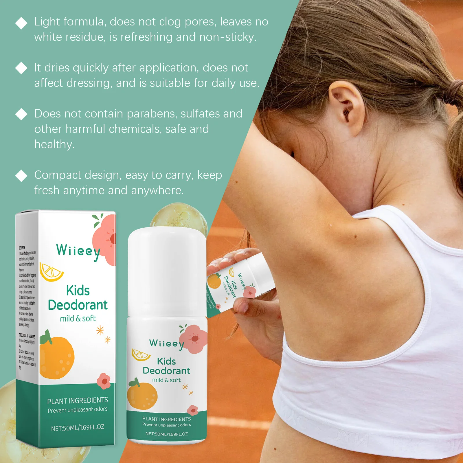 Underarm Deodorant Stick Eliminate Sweat Odor Fresh Aroma Deep Moisturizing Mild Non-irritating Refreshing Antiperspirant Cream - Image 3