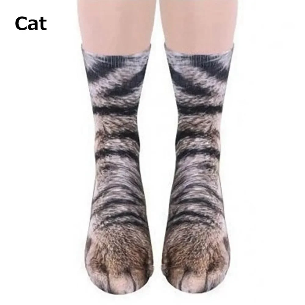 Unisex Adult 3D Print Animal Paw Socks Creative Funny Cat Dog Dinosaur Tiger Paw Socks Novelty Socks Gag Christmas Gifts - Image 3