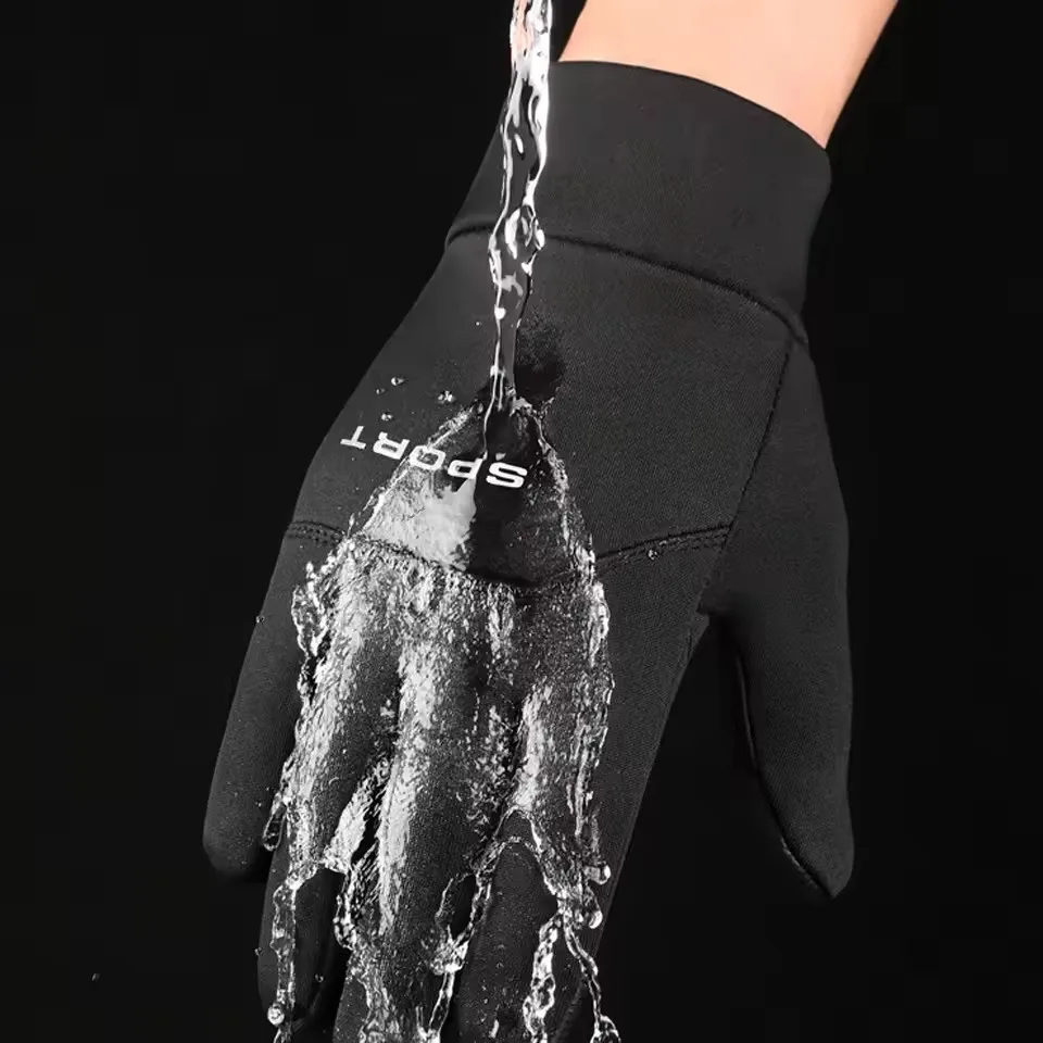 Unisex Plush Winter Touchscreen Gloves Windproof Cold Resistant Warm Cycling Gloves For Outdoor Sports - Image 2