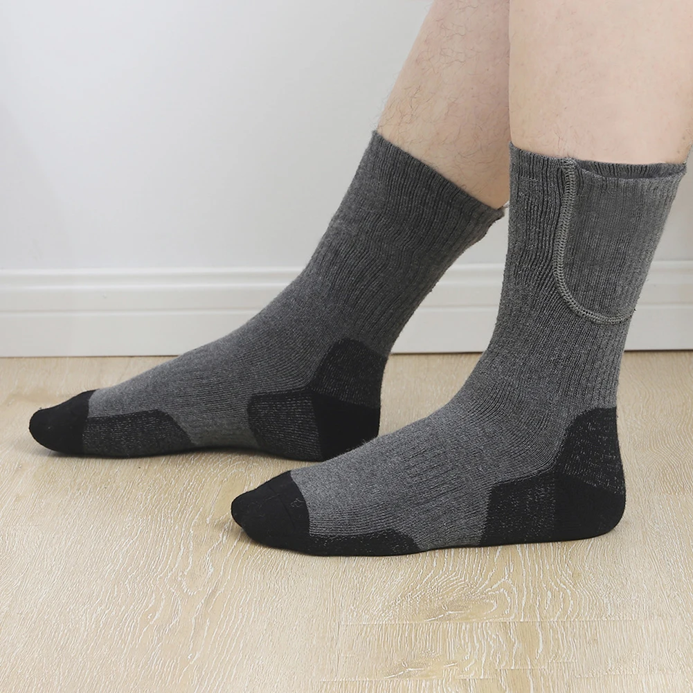 Unisex Thermal Insulated Socks Washable Rechargeable Heated Socks Soft Thickened Winter Outdoor Must Have - Image 5