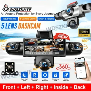 Upgrade 3/5Channel 360 Degree Car Dvr 1080P Video Recorder WiFi APP Dashcam 24h Parking Monitor Rear View Camera Car Recorder