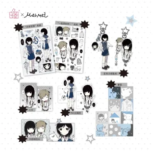WAKAWAKA Angel Cute Journal Planner A7 Binder Sticker Charm Memo Pad Scrapbooking Set Diary Collage Kit Gift Stationery