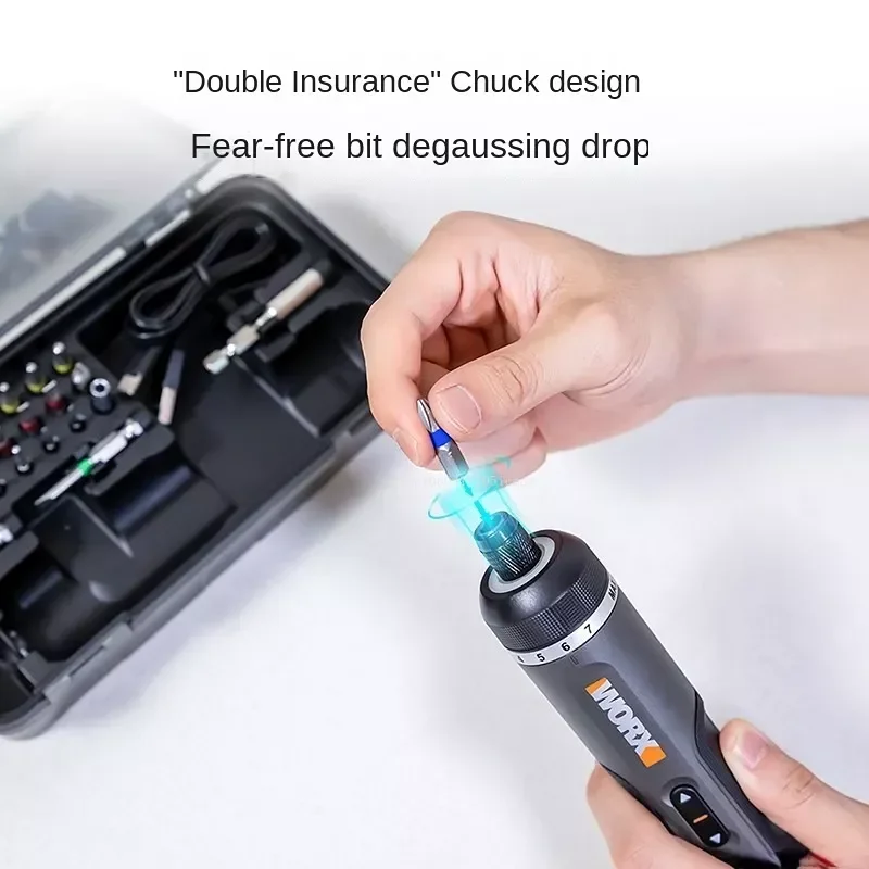 WORX WX242 4V Electrical Screwdriver Set Smart Cordless Electric Screwdrivers USB Rechargeable 30 Bit Set Mini Drill Power Tool - Image 2