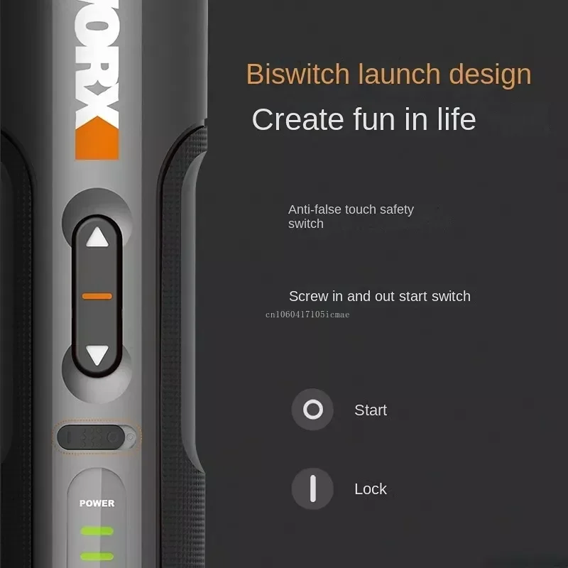 WORX WX242 4V Electrical Screwdriver Set Smart Cordless Electric Screwdrivers USB Rechargeable 30 Bit Set Mini Drill Power Tool - Image 3