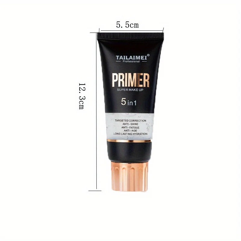 Waterproof Base Transparent Gel Makeup Primer - Full Coverage Matte Foundation With Color Retention, Natural Avocado And Rose Ex - Image 6